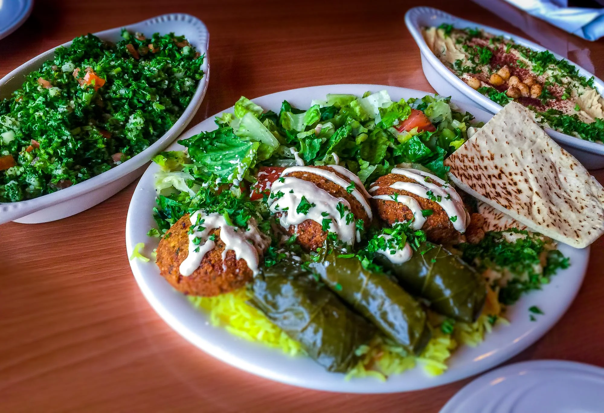 vegetarian plate.