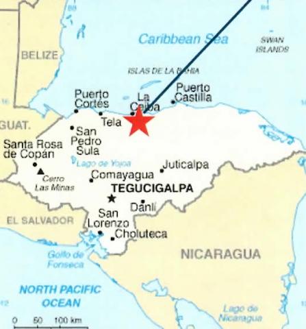 Honduras map