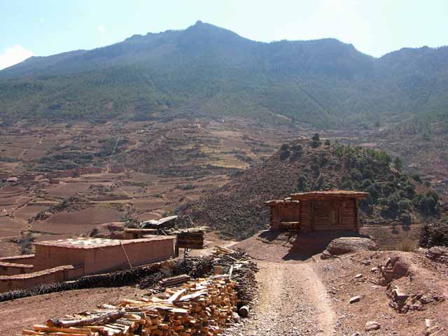 Entering village before clinic was built