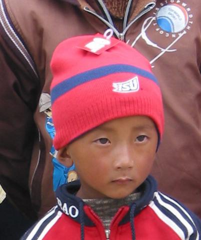Young guy with new stocking cap