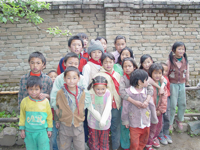 Children in village