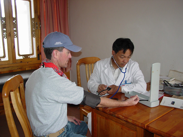 Medical student working at clinic (2nd doctor funded by SCF)