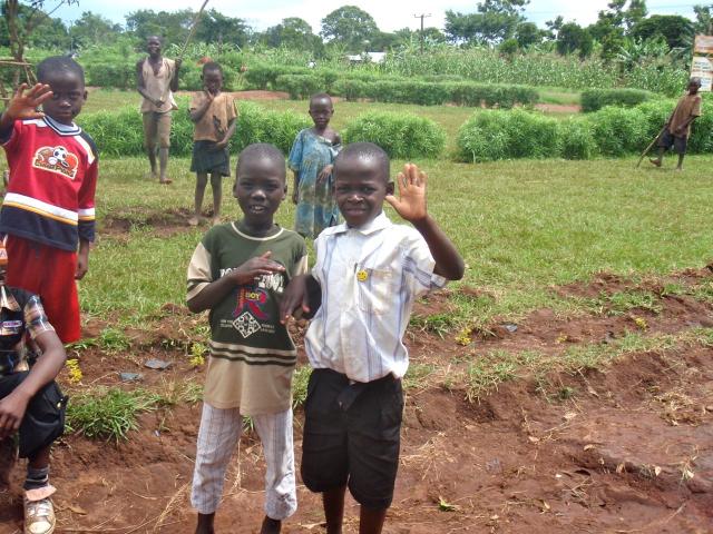 Some of the village children