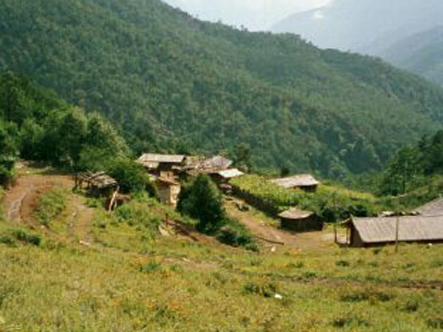 Typical yak herder home