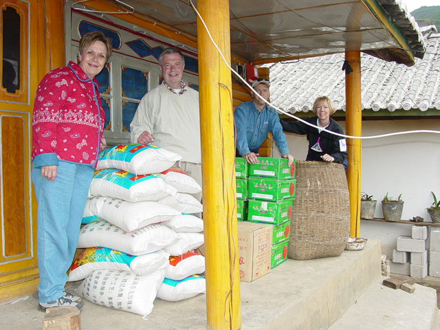 Supplies purchased for Yi village