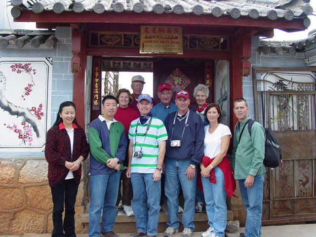 Group at orphanage in LiJiang