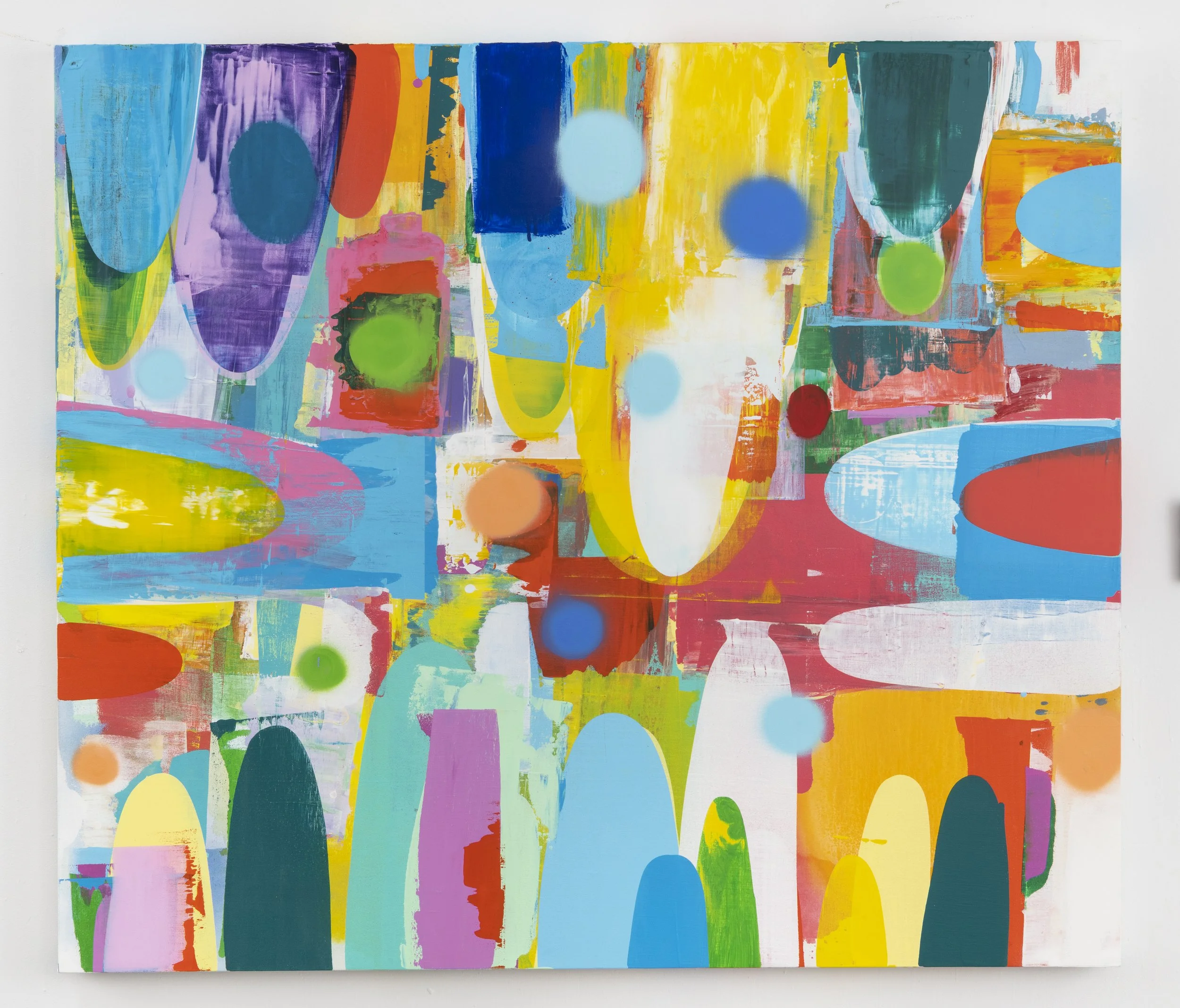 Gaggle 2023 54 inches x 62 inches acrylic on canvas