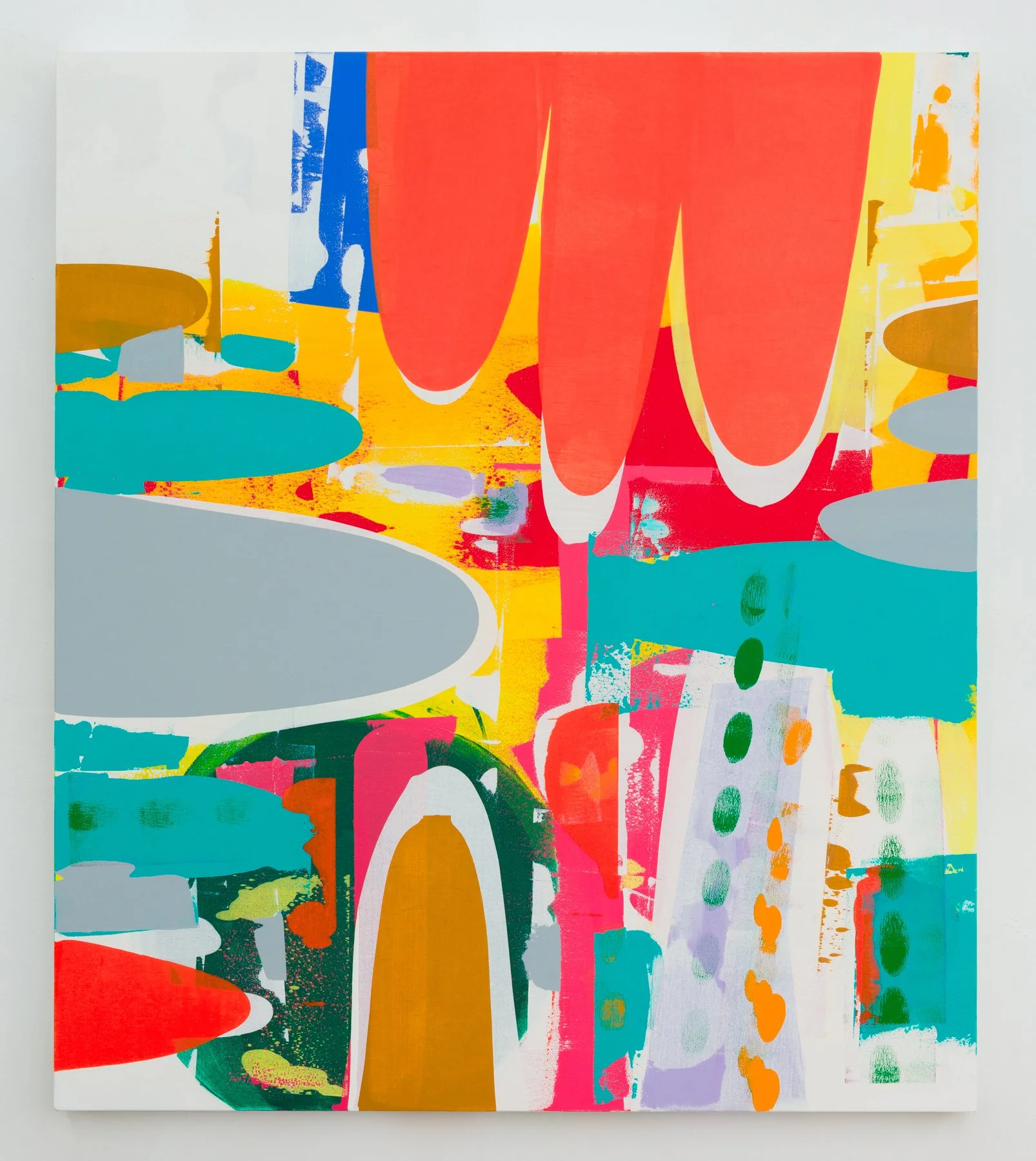 Daydream Believer I, 2023 62 inches x 54 inches acrylic paint and molding paste on canvas