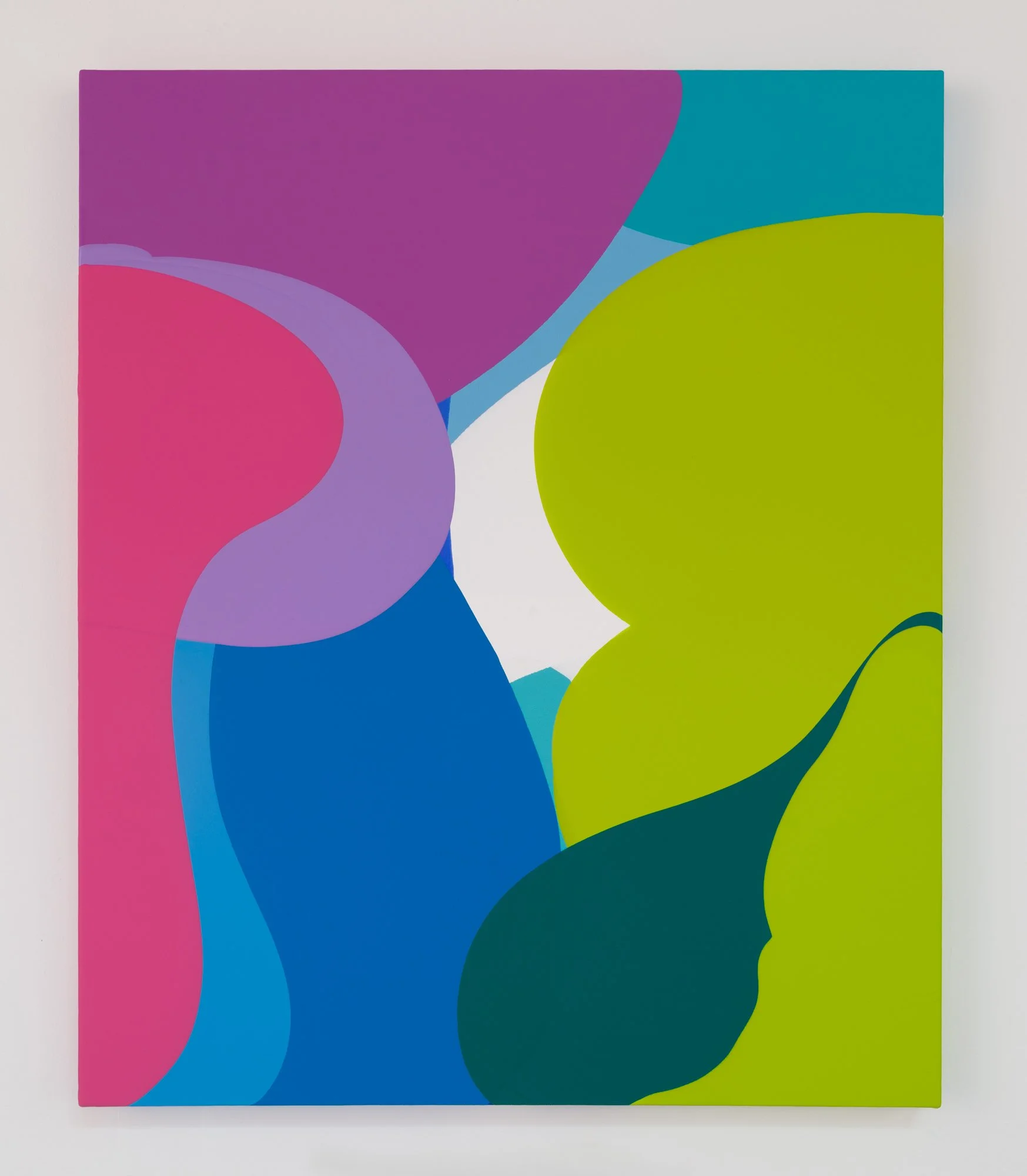 Flaco I, 2024 acrylic and mediums on canvas over panel 36 x 30 inches