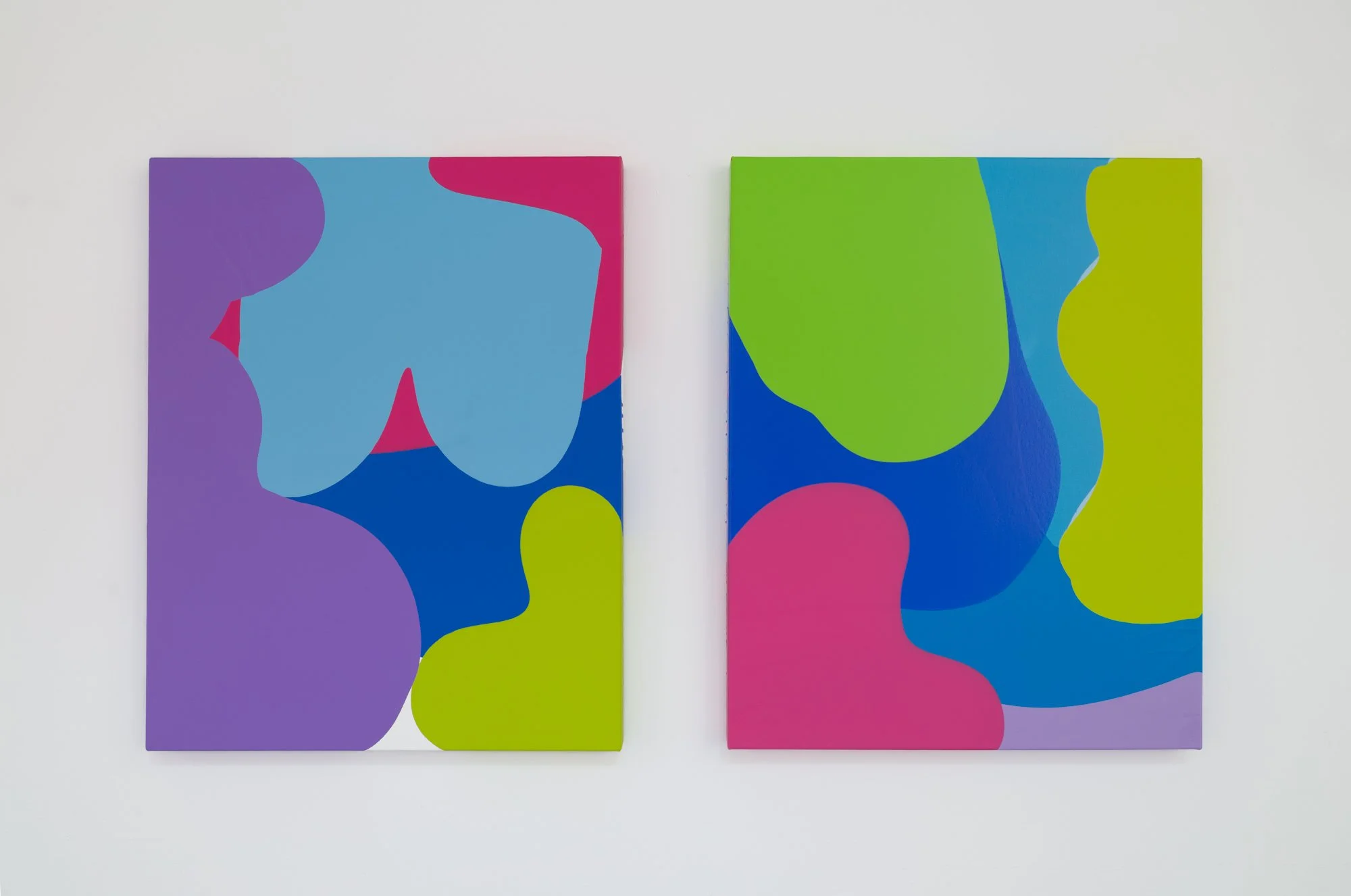 Triple Play I and II each canvas 30 x 24 inches