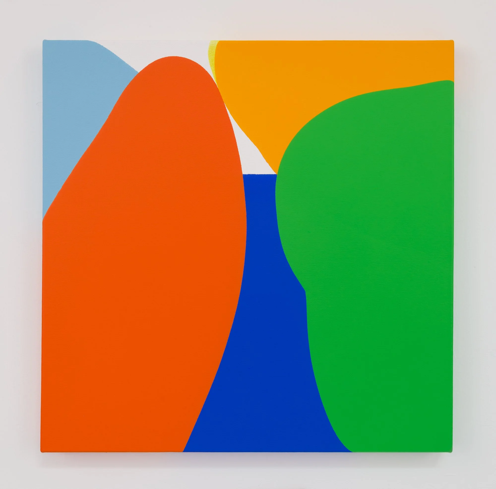 Songbirds 2024 acrylic and mediums on canvas 24 x 24 inches