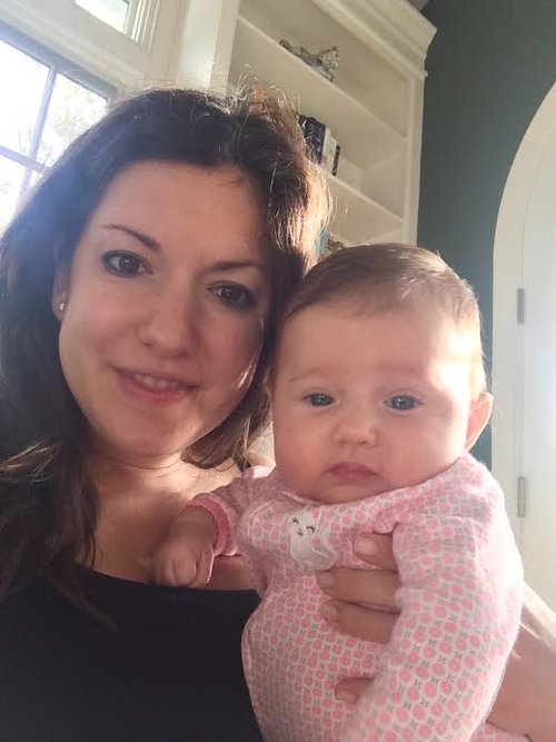 Amanda and her daughter, 3-month-old Ava.