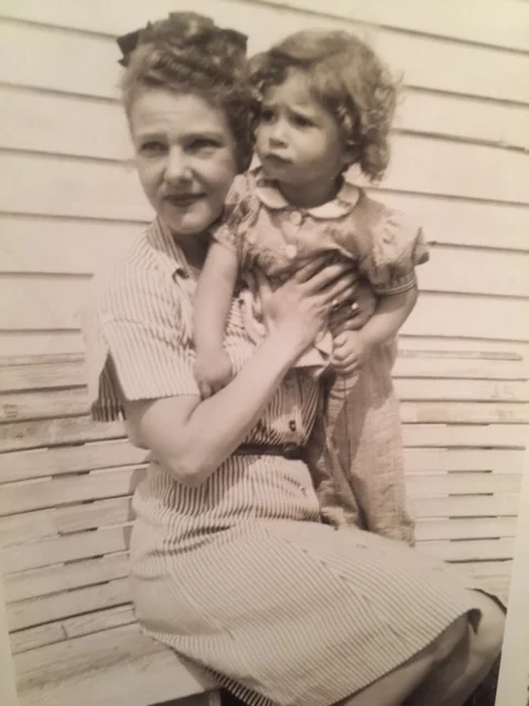 With her mother, Elissa Landi, when Caroline was about 2 years old.
