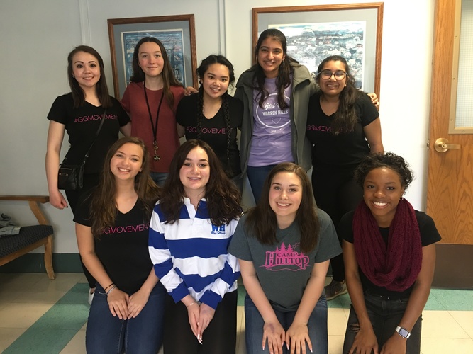 Warren Hills Regional High School Chapter at their April visit.