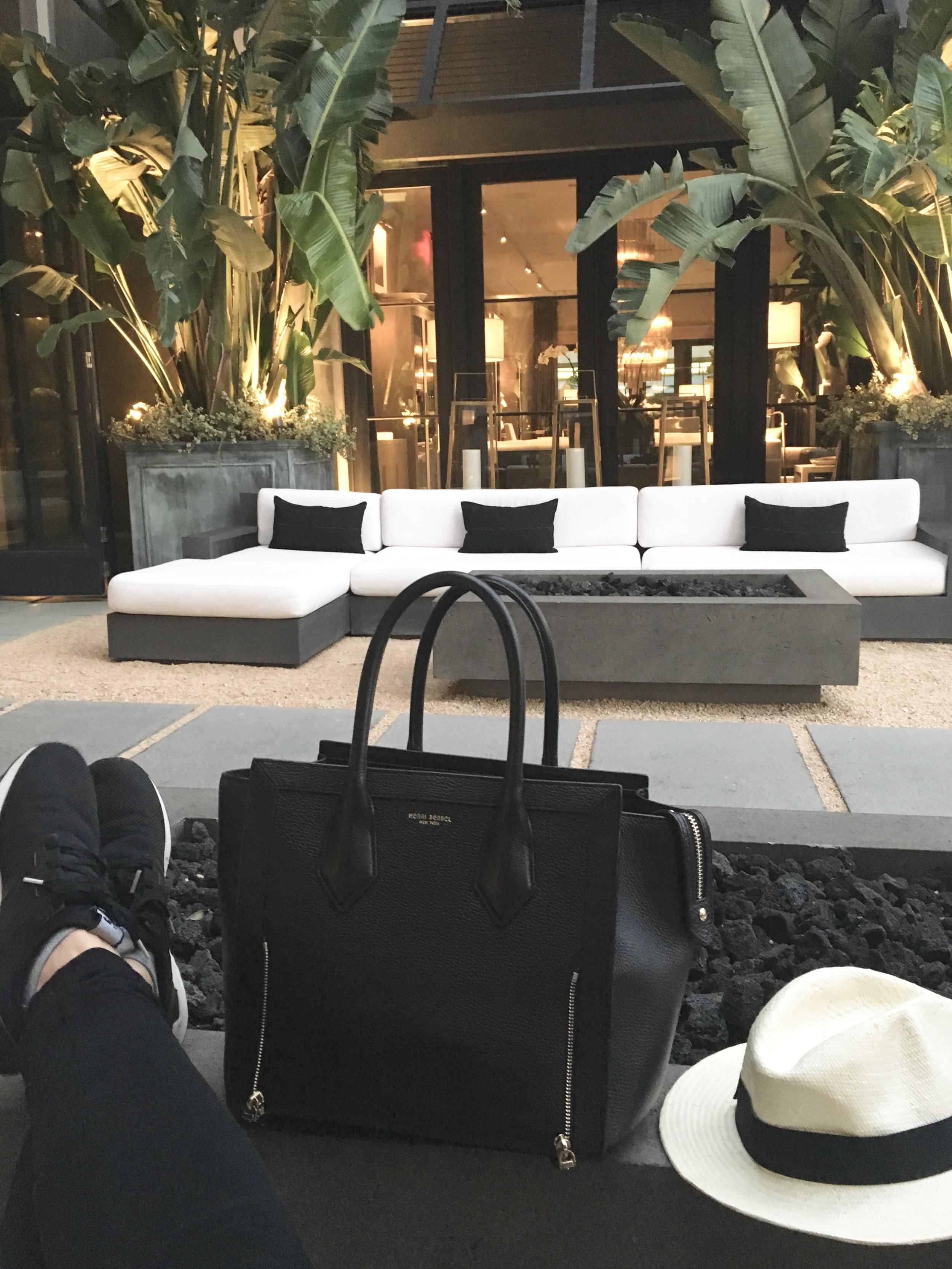 Checking out Restoration Hardware in West Palm Beach on an unexpected delay / turned overnight layover in Florida.