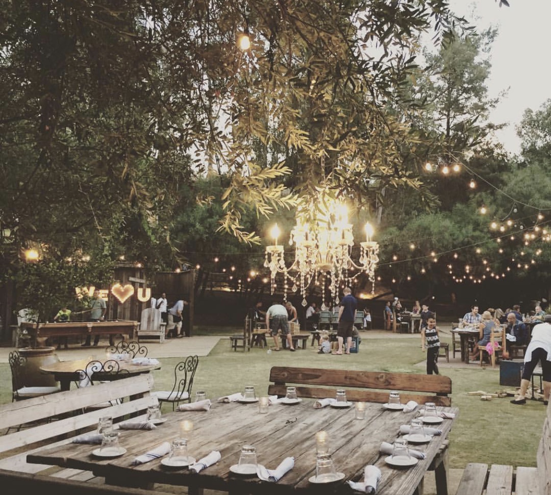 The scene at dusk at Malibu Cafe never gets old!
