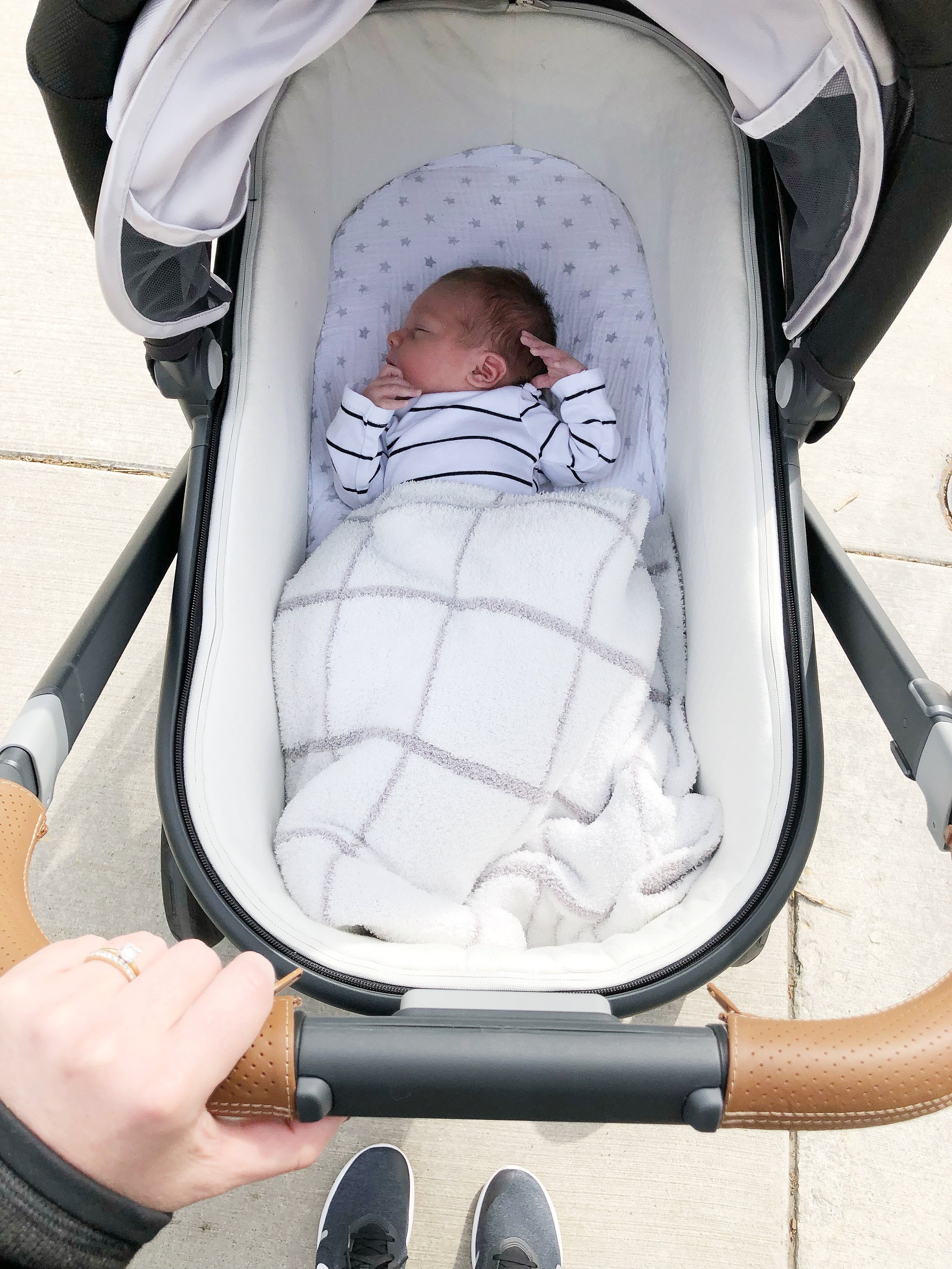 uppababy bassinet sleeping at night