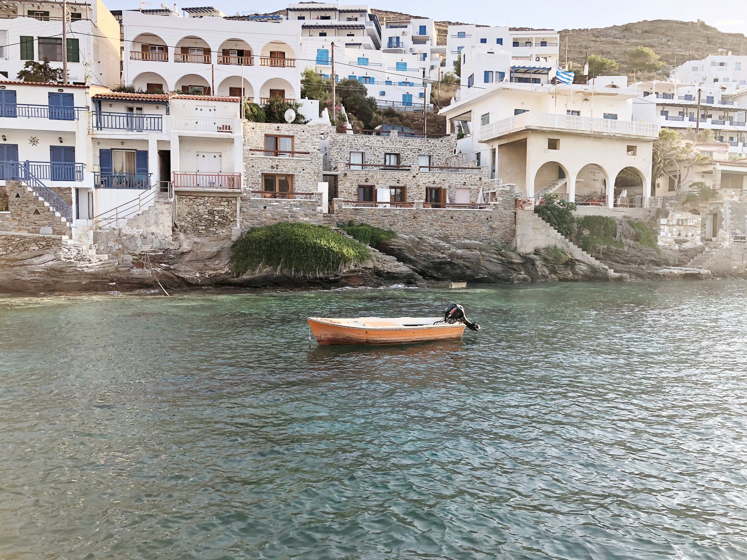 Pulling into Siros to this view!