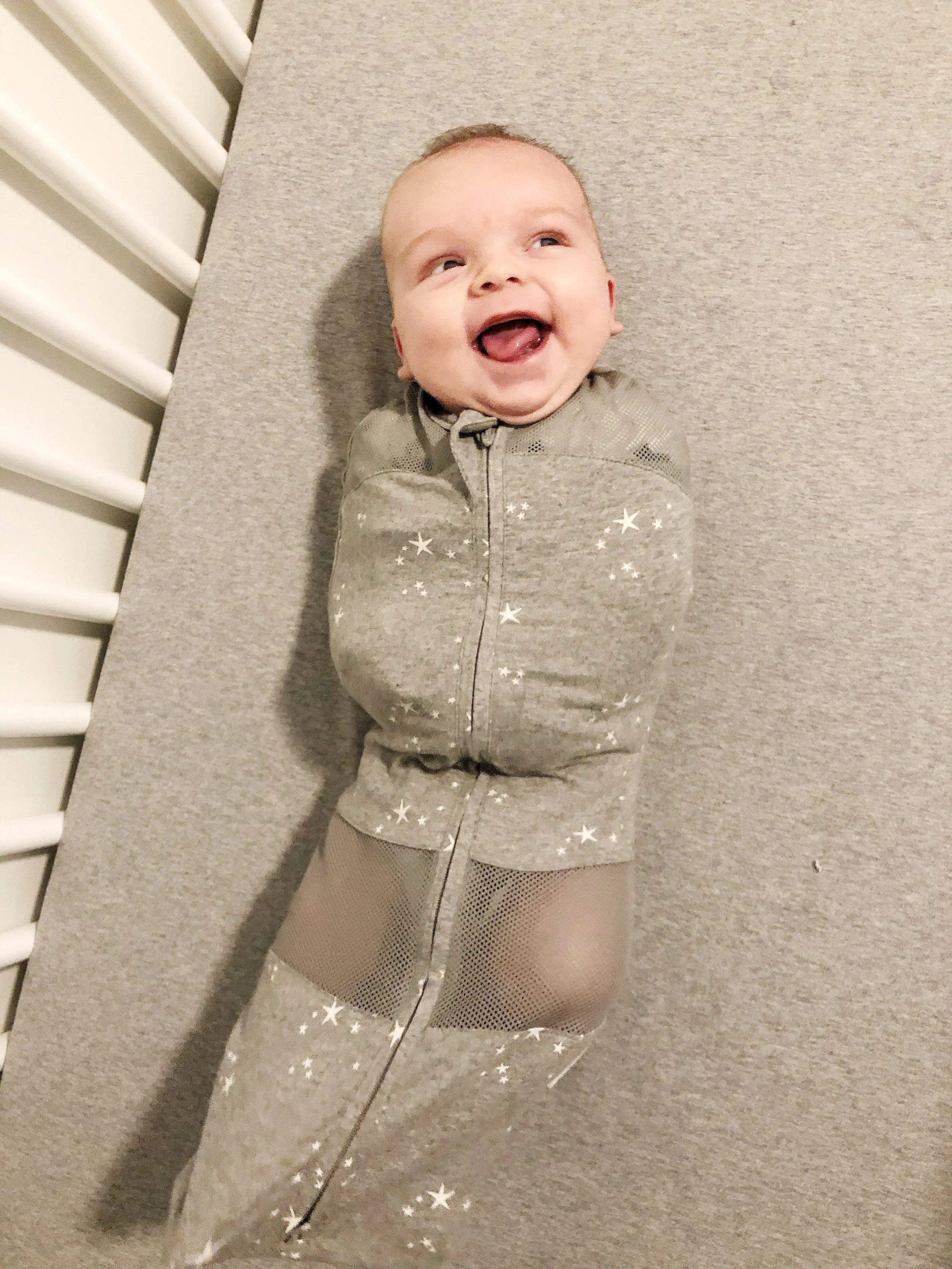 He loves his sleep sack!