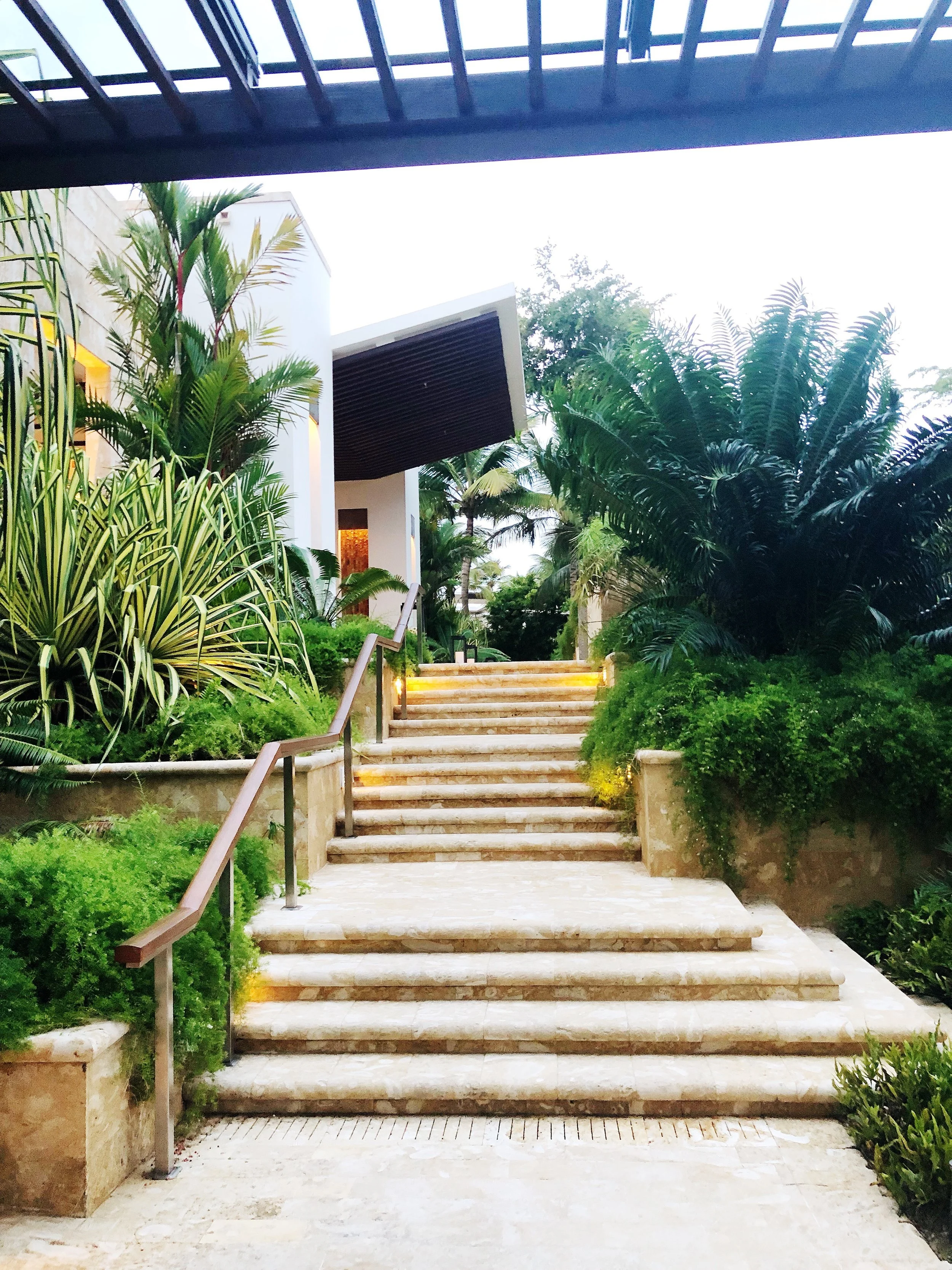 One of the main entry ways at the Dorado Beach Ritz Carlton Reserve.