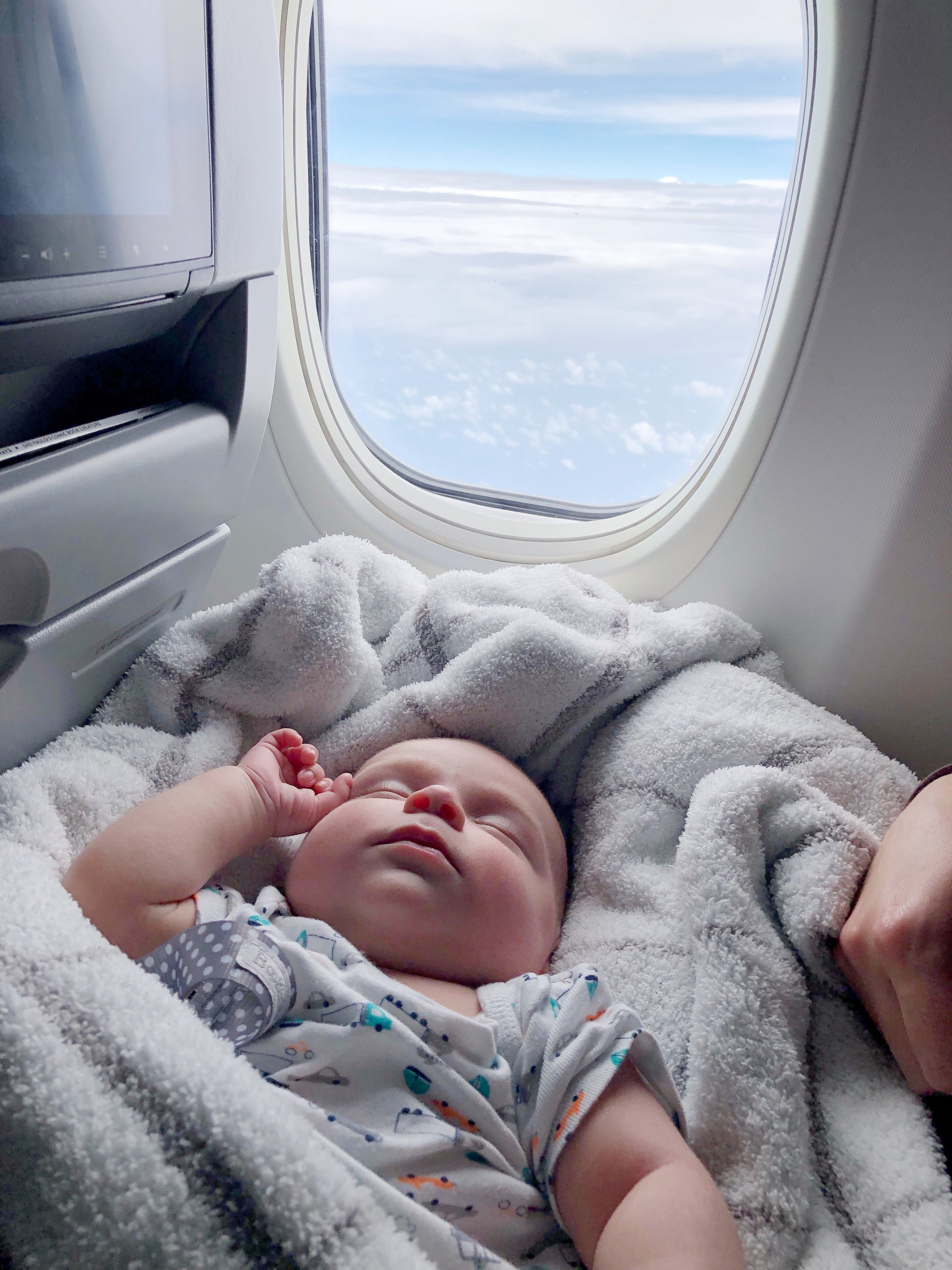 uppababy mesa on airplane