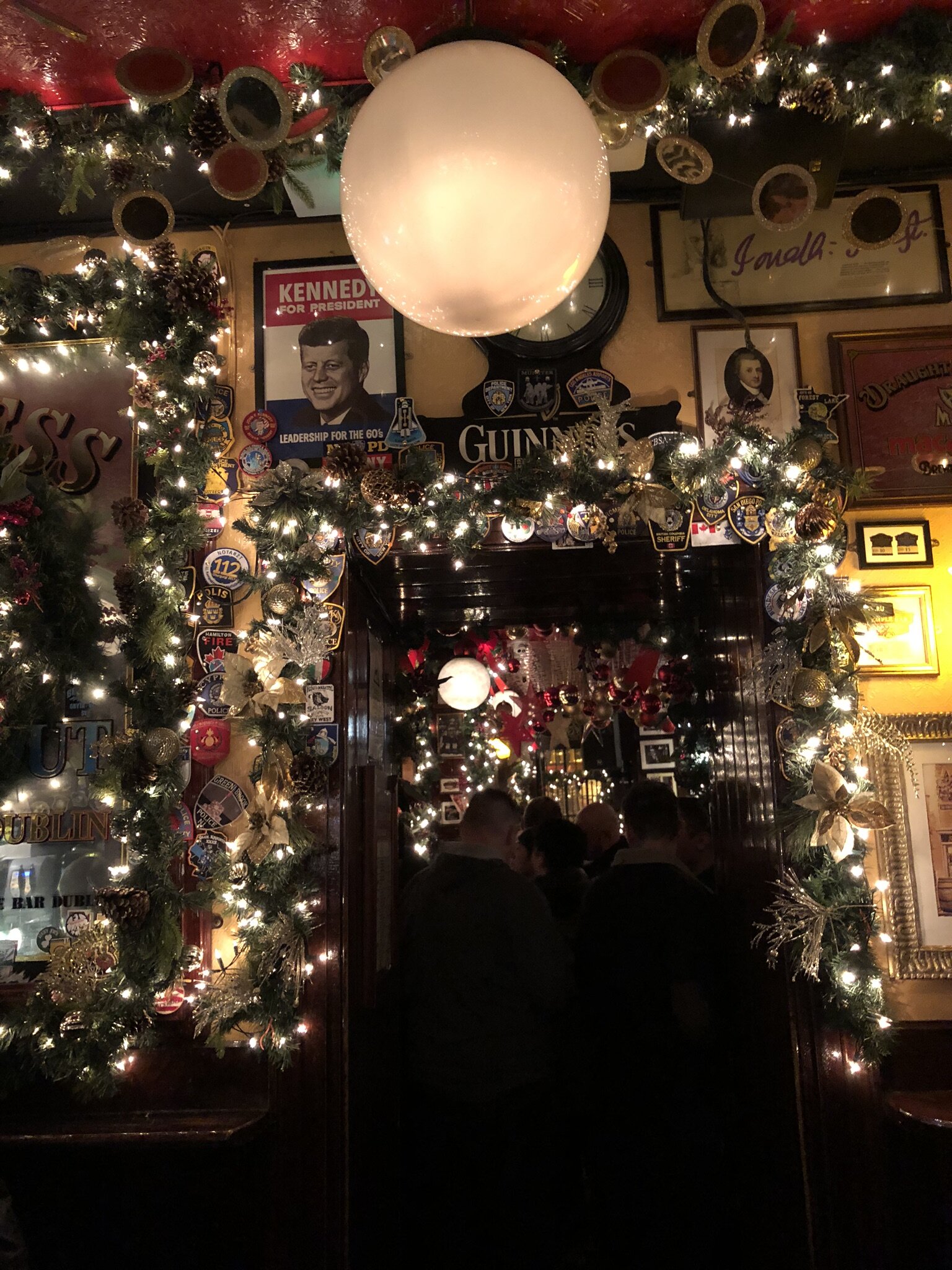 The decorations inside Temple Bar - really gets you into the festive mood!