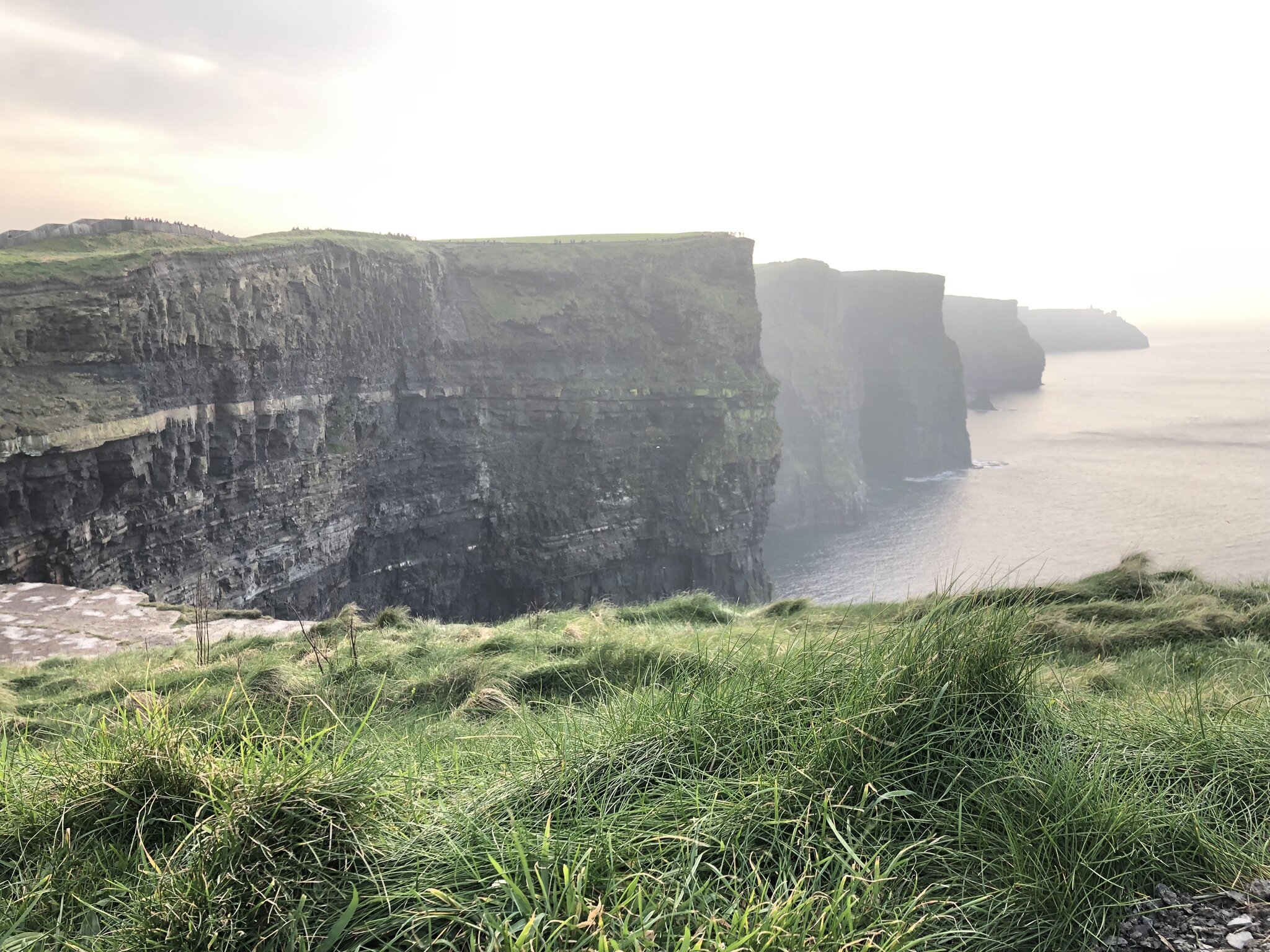 The gorgeous view at the Cliffs of Moher.