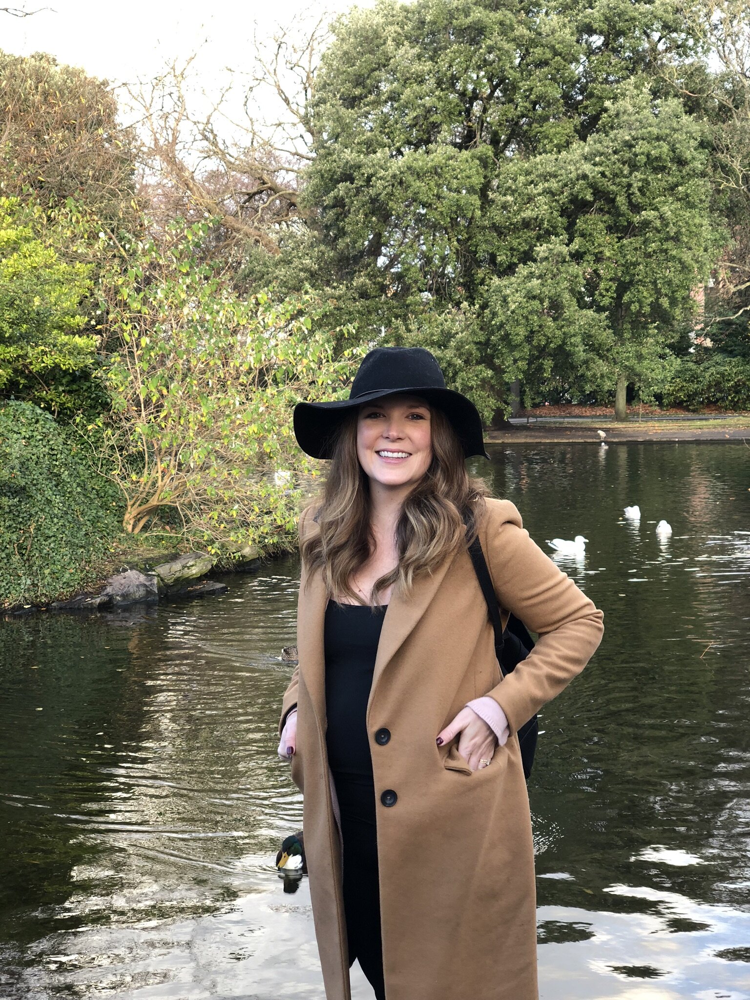 Walking around St. Stephen’s Green in Dublin.