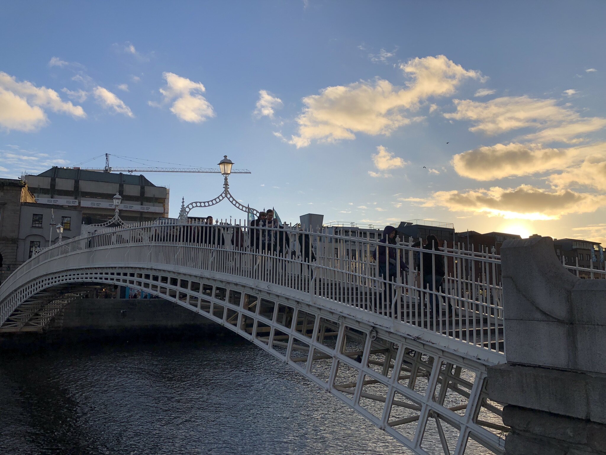 Ha’ Penny Bridge in Dublin.