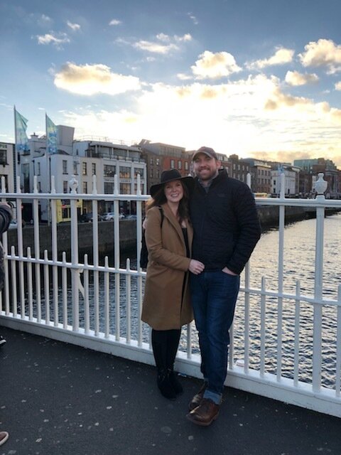 Ha’ Penny pedestrian bridge in Dublin.