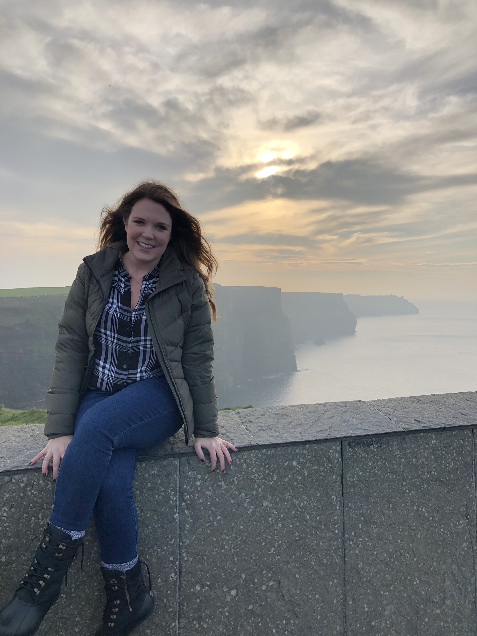 Cliffs of Moher, Ireland with my baby bump!