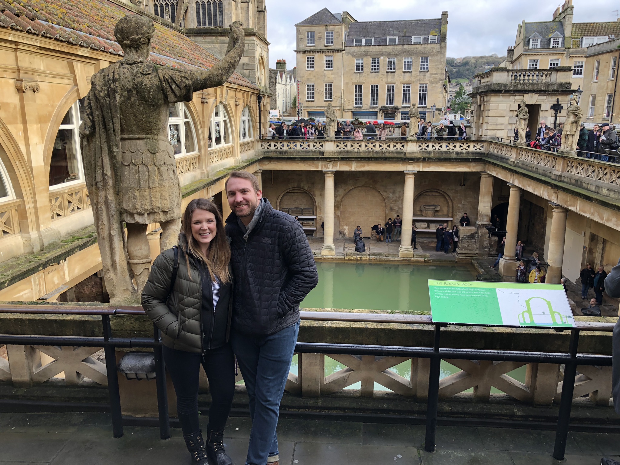 Roman Baths in Bath, England on our way to Stonehenge.