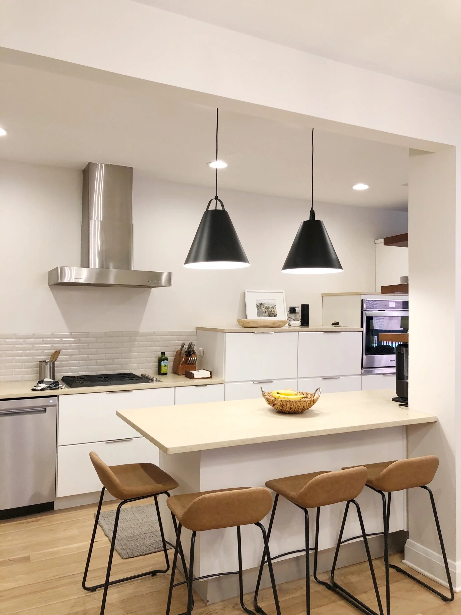 Updated Light Fixtures: Kitchen & Dining