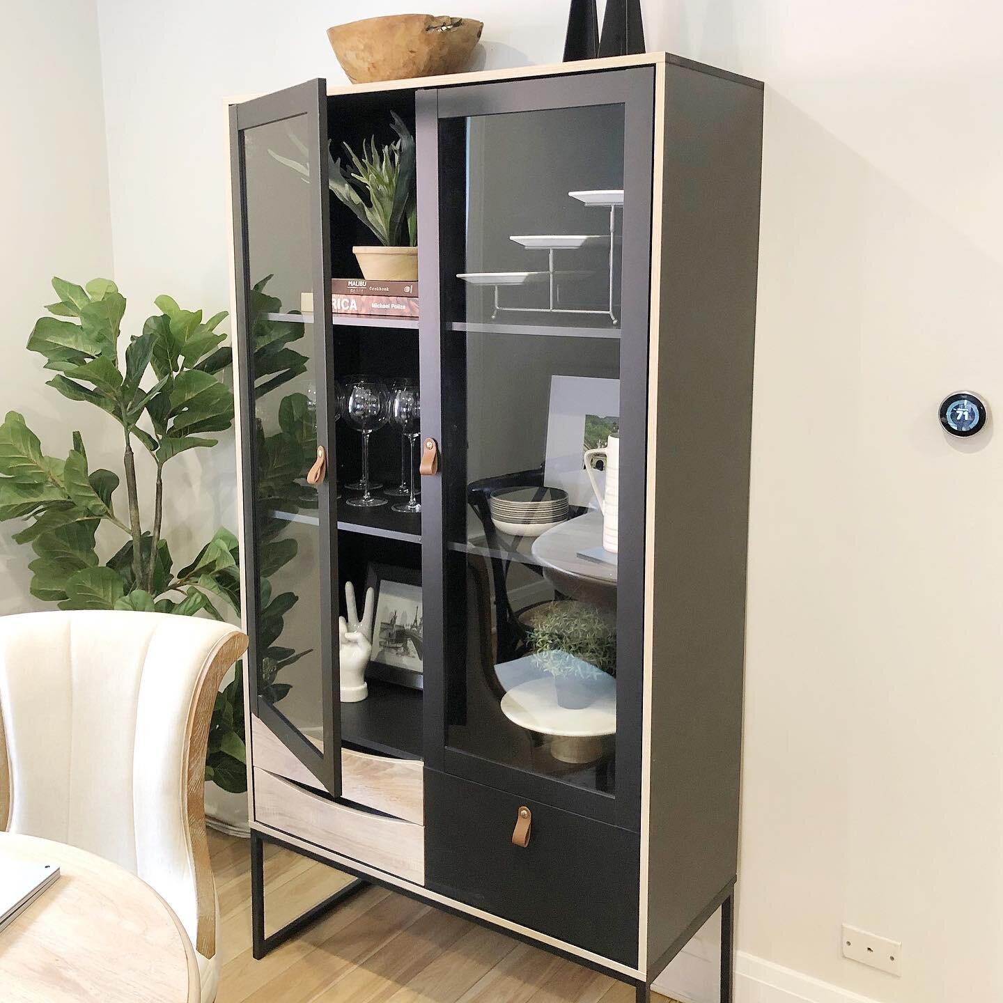 One of my favorite purchases for the house so far has been this cabinet 🖤 I love how it adds storage and function to our dining room, while still looking beautiful and making a statement ✨ LTK link in bio.

I wish all furniture purchases could be th