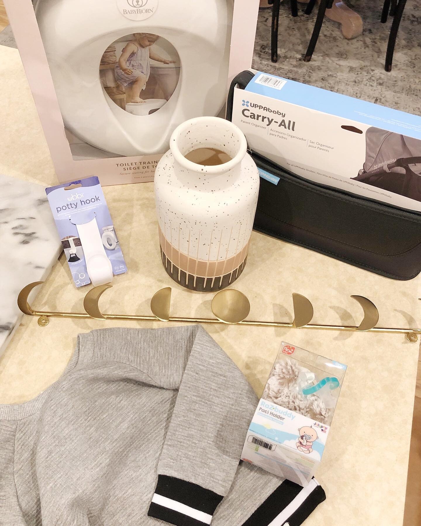 What I picked up this weekend for the nursery and Remy ✨My mom was my shopping buddy and we got a lot done! Less than 10 weeks to go🤰🏼

Sharing details in my stories if you have any tips on how to keep the potty training seat clean 🙃 
.
.
.
.
.
.
