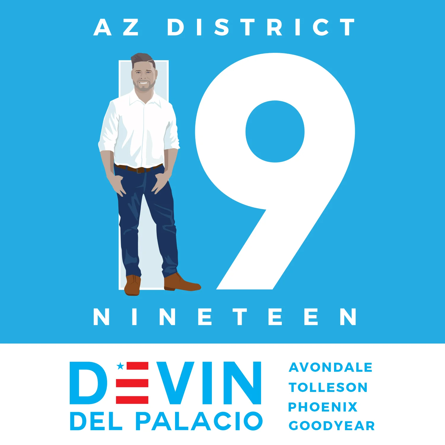 “District 19” I strategized with Arizona House of Representatives candidate Devin del Palacio to develop this graphics campaign that appeals to people’s sense of neighborhood belonging. We reasoned that most people don’t even know their legislative …