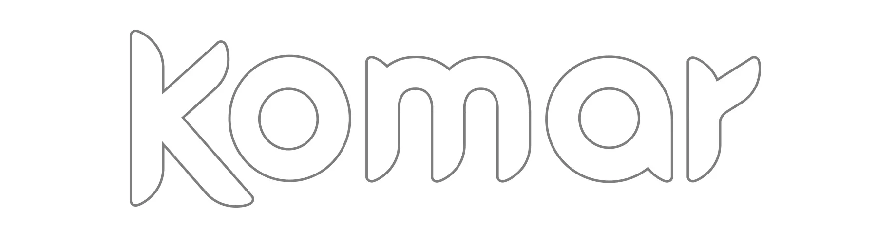 Komar Custom typography.