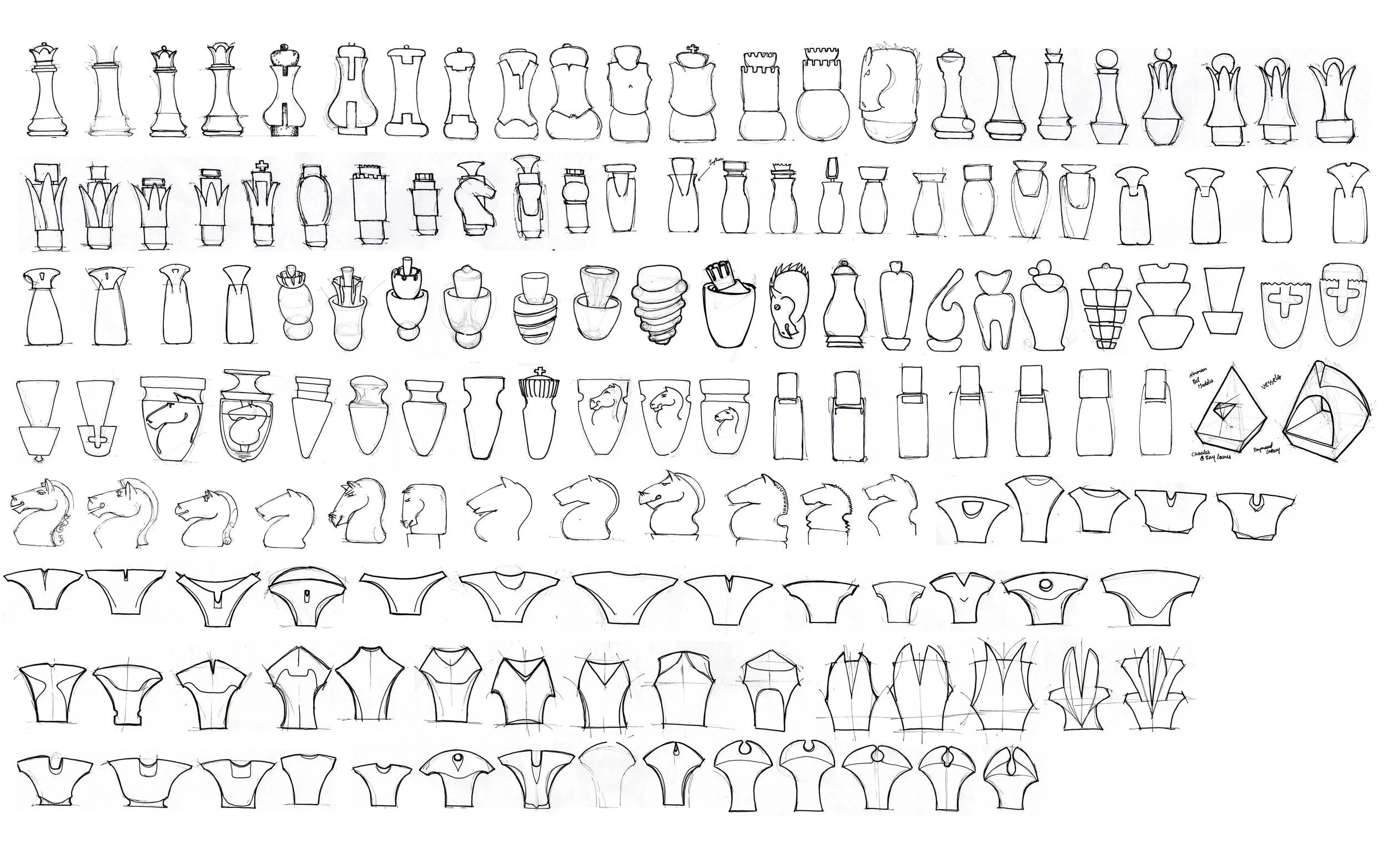 Development of chess piece identifying form