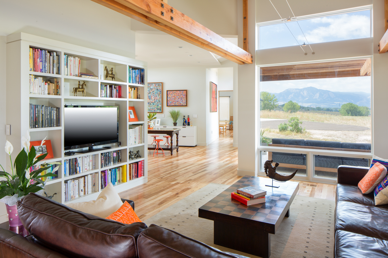 Living Room with Mountain View