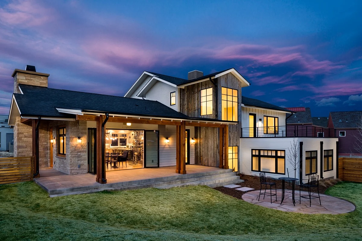 Draw attention to your Brand with dusk photography featuring time-lapse image composites and voluminous lighting techniques