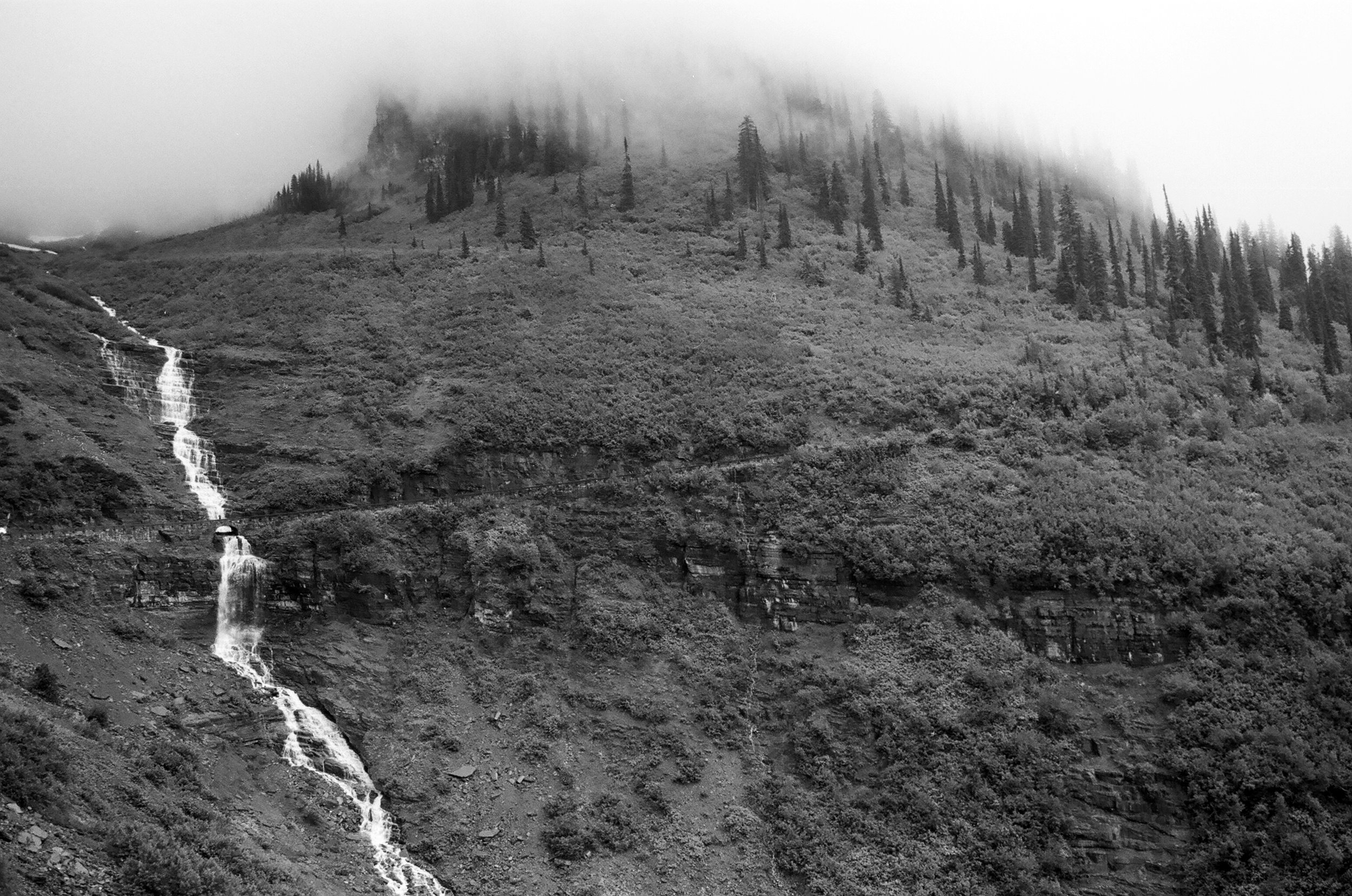  Glacier waterfalls, MT 