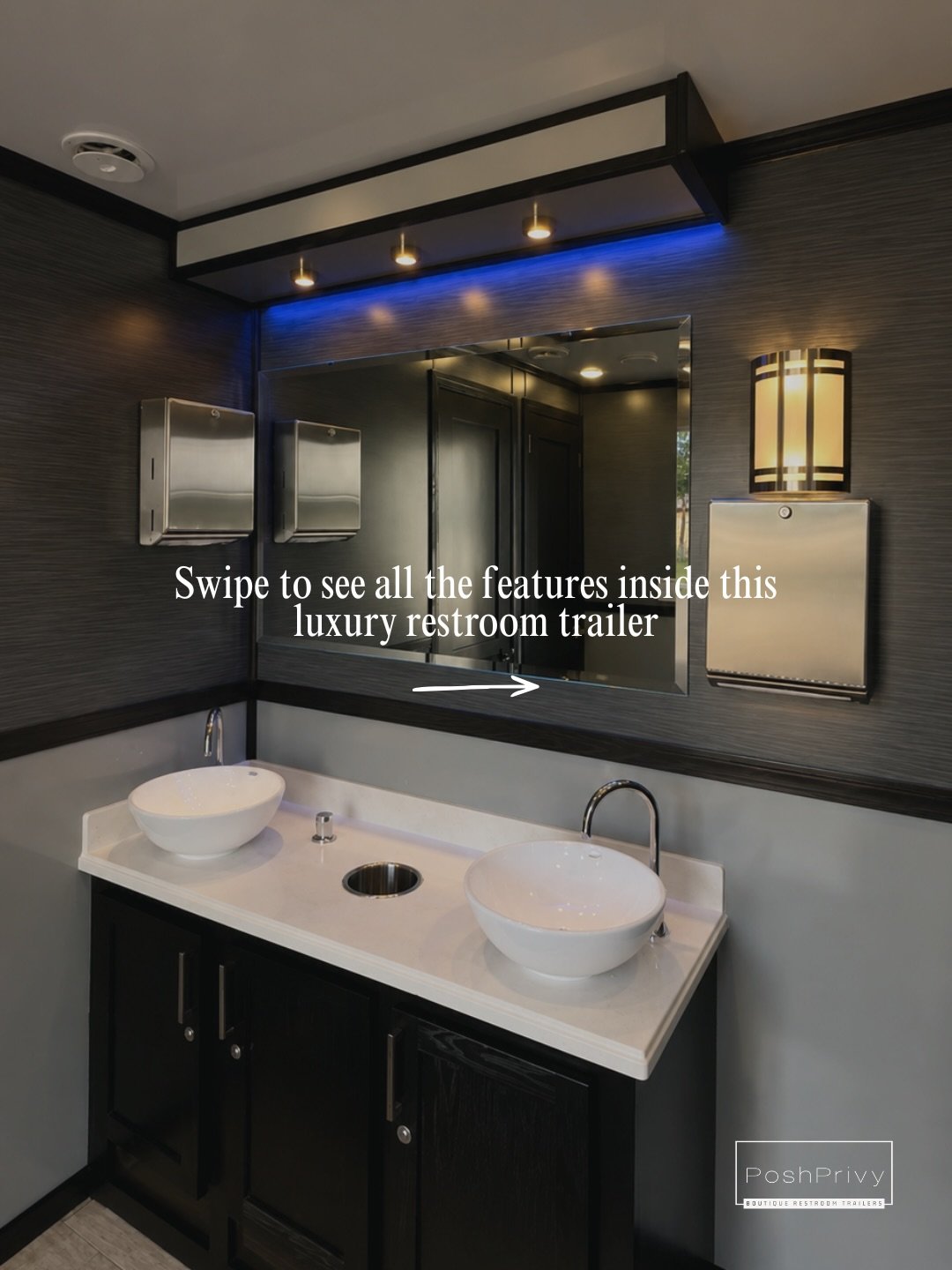 This isn&rsquo;t your average porta potty situation. 

Swipe to see everything packed into this luxury restroom trailer. Your guests won&rsquo;t believe it&rsquo;s a rental.

#luxuryrestroomtrailer #nashvilleweddings #eventrentals #poshprivy #wedding
