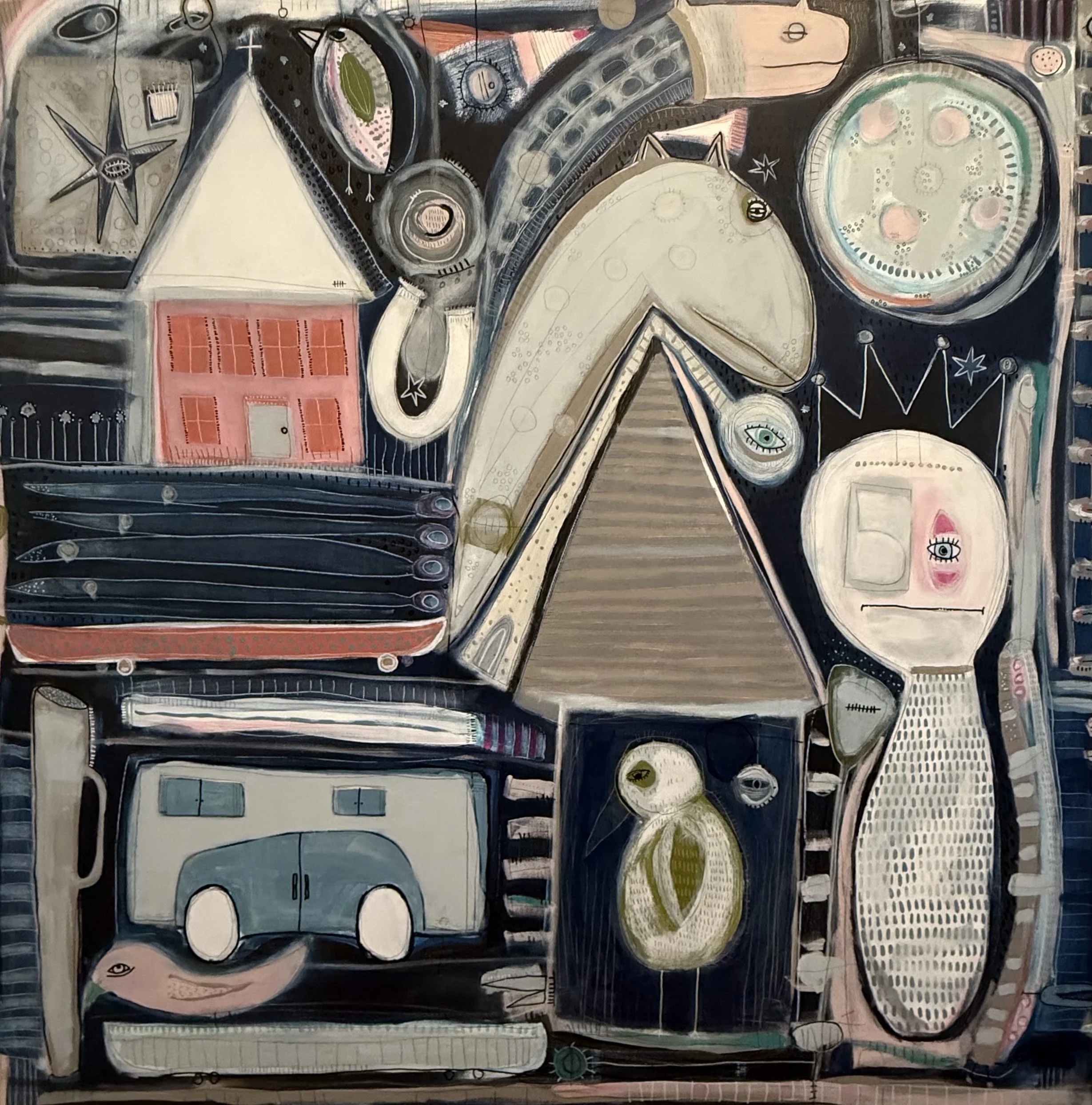 The Bear Will Take Us 48X48 2024 .jpeg