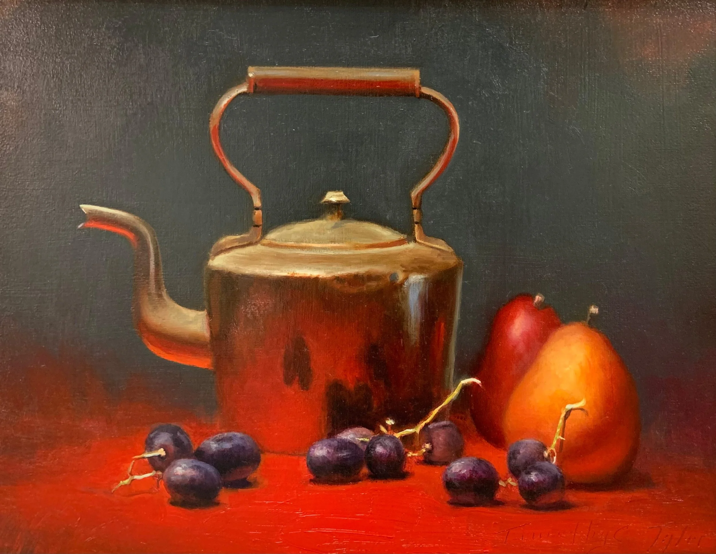 Copper with Grapes
