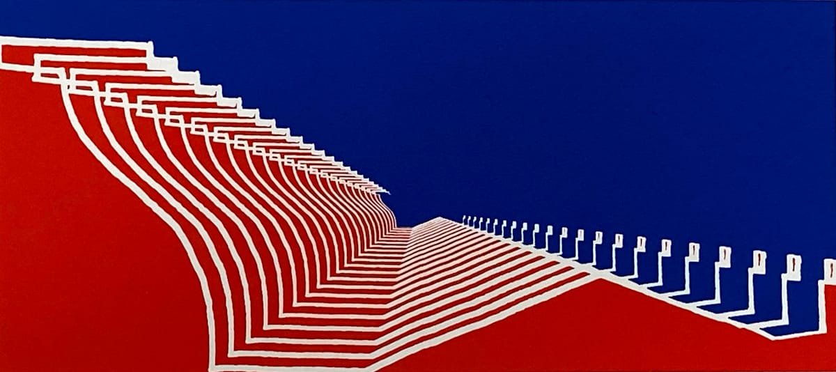 Splitscape (Blue and Red)