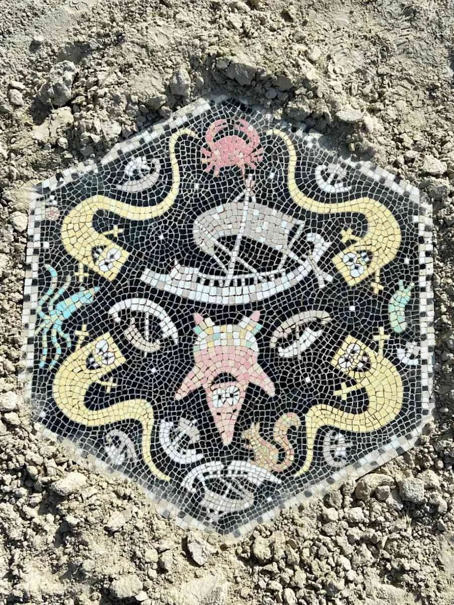 Mosaic Depicting Sea Monsters