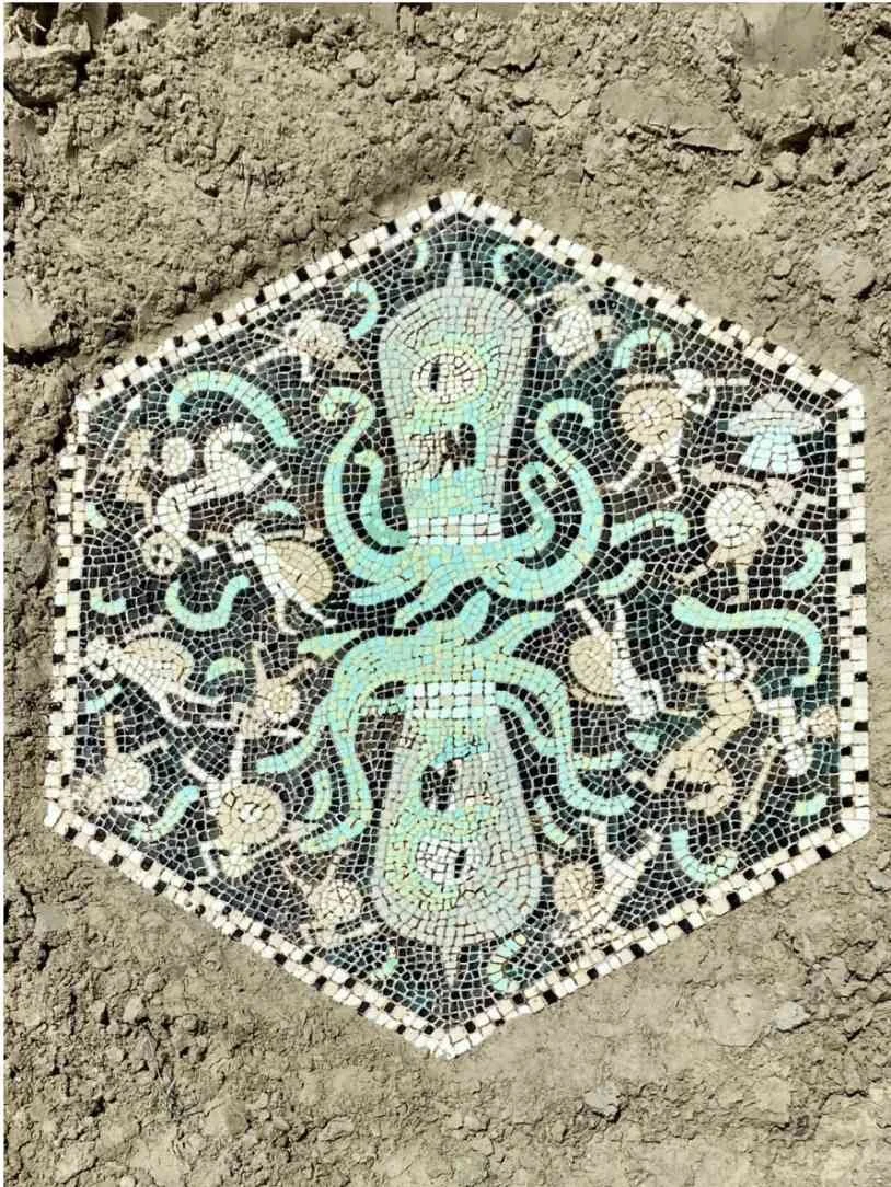 Mosaic Depicting the Attack of the Cyclops