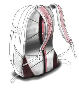 Original sketch TNF Women's Backpanel