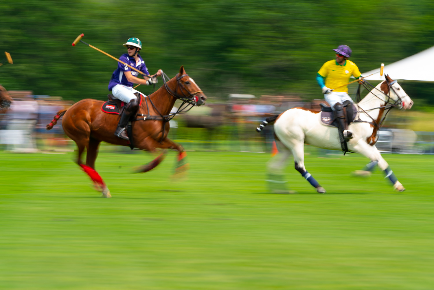 Polo is a contact sport., Polo is no longer a boys club. Women and men mix it up.at the mashomack polo club in pine plains.jpg