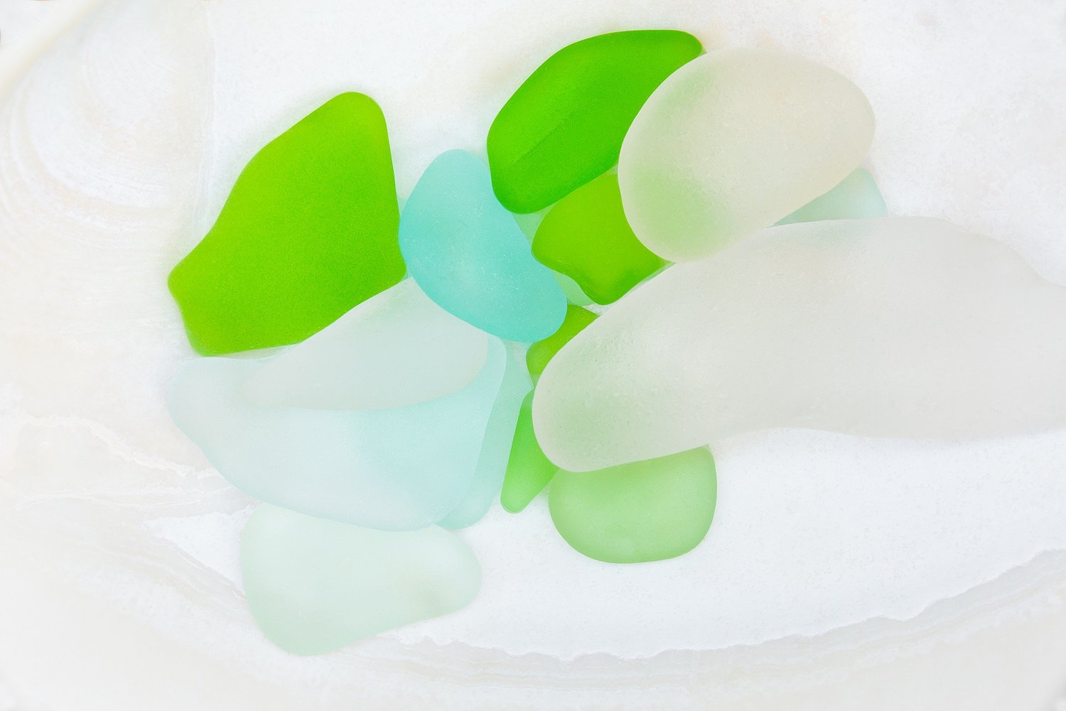 Sea Glass in Shell